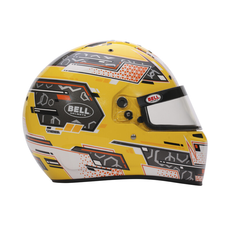 Casque Bell Karting RS7-K Stamina Anthracite / Jaune